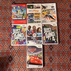 Lot of 7 Nintendo‎ Wii Video Games Collection